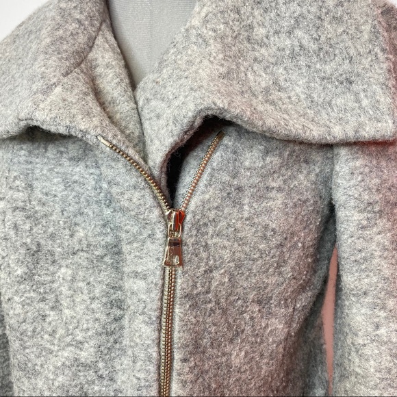 Ann Taylor Gray Wool Blend Moto Jacket - Picture 7 of 8